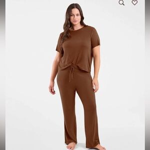 Ribbed pajama long pants size small